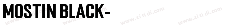 Mostin Black字体转换